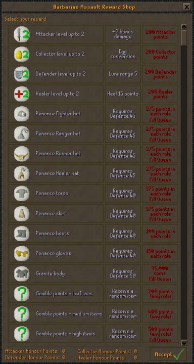 gamble points high items osrs|OSRS Barbarian Assault Calculator .